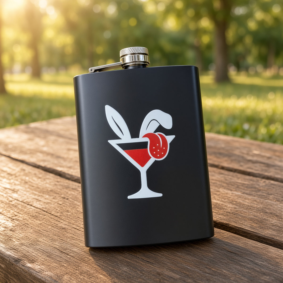 The Morning after Legends Matte Black Flask